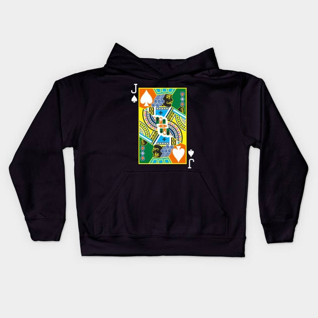 Jack of Spades Inverted Kids Hoodie by SaKaNa